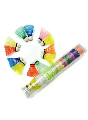 12pcs Badminton Shuttlecocks High Stability And Durability for High Speed Badminton