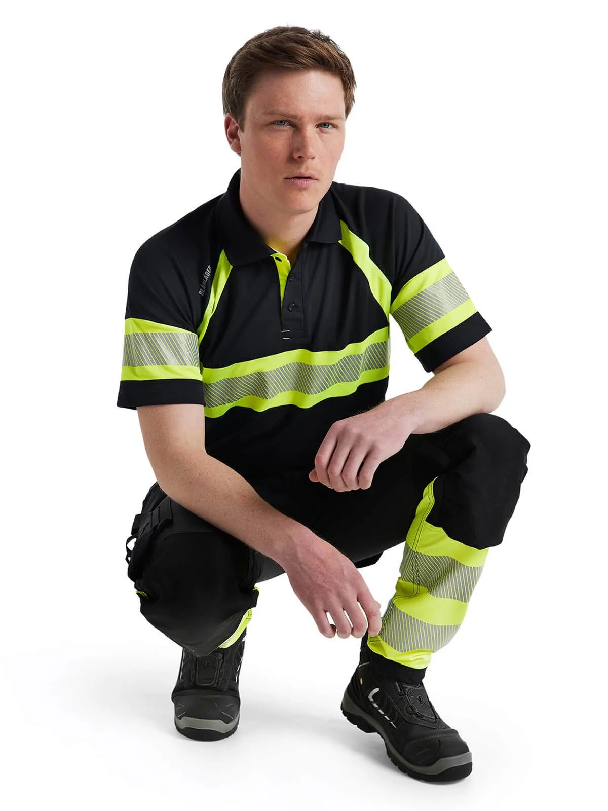 1993-1642&#x20;High&#x20;Vis&#x20;Work&#x20;Trouser&#x20;Stretch&#x20;-&#x20;Bl&#xE5;kl&#xE4;der