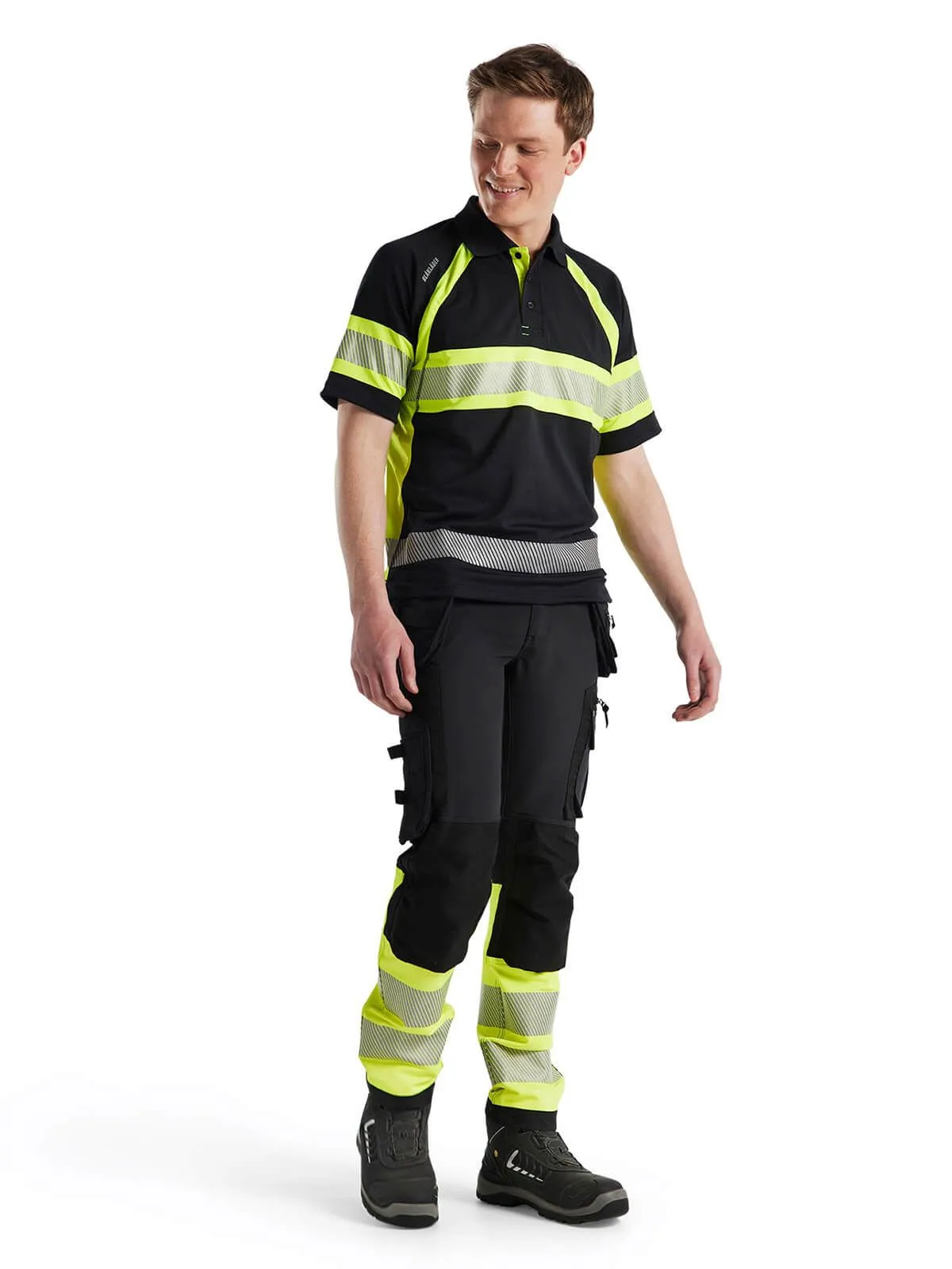 1993-1642&#x20;High&#x20;Vis&#x20;Work&#x20;Trouser&#x20;Stretch&#x20;-&#x20;Bl&#xE5;kl&#xE4;der