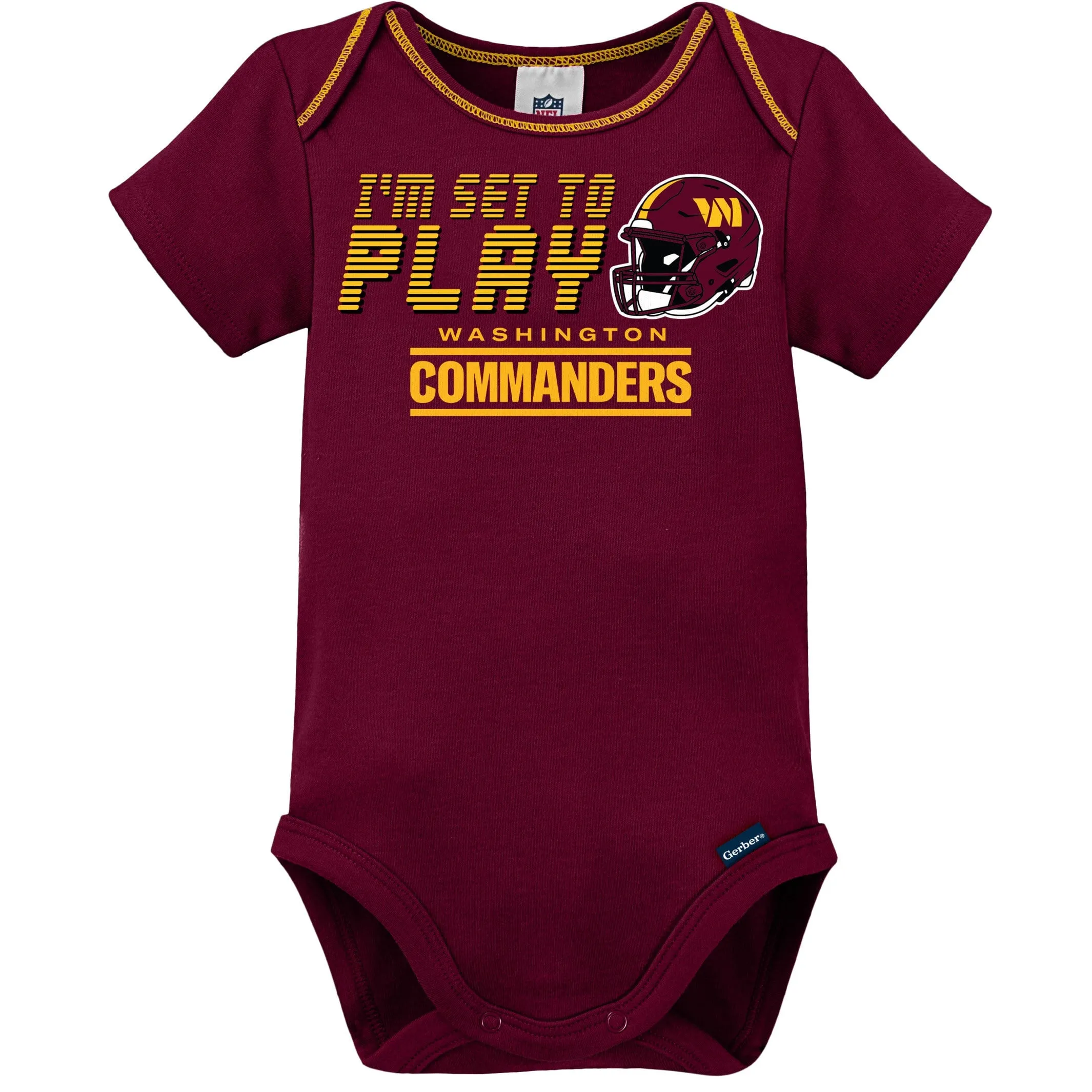 3-Piece Baby Boys Commanders Bodysuit, Sleep 'N Play & Cap Set