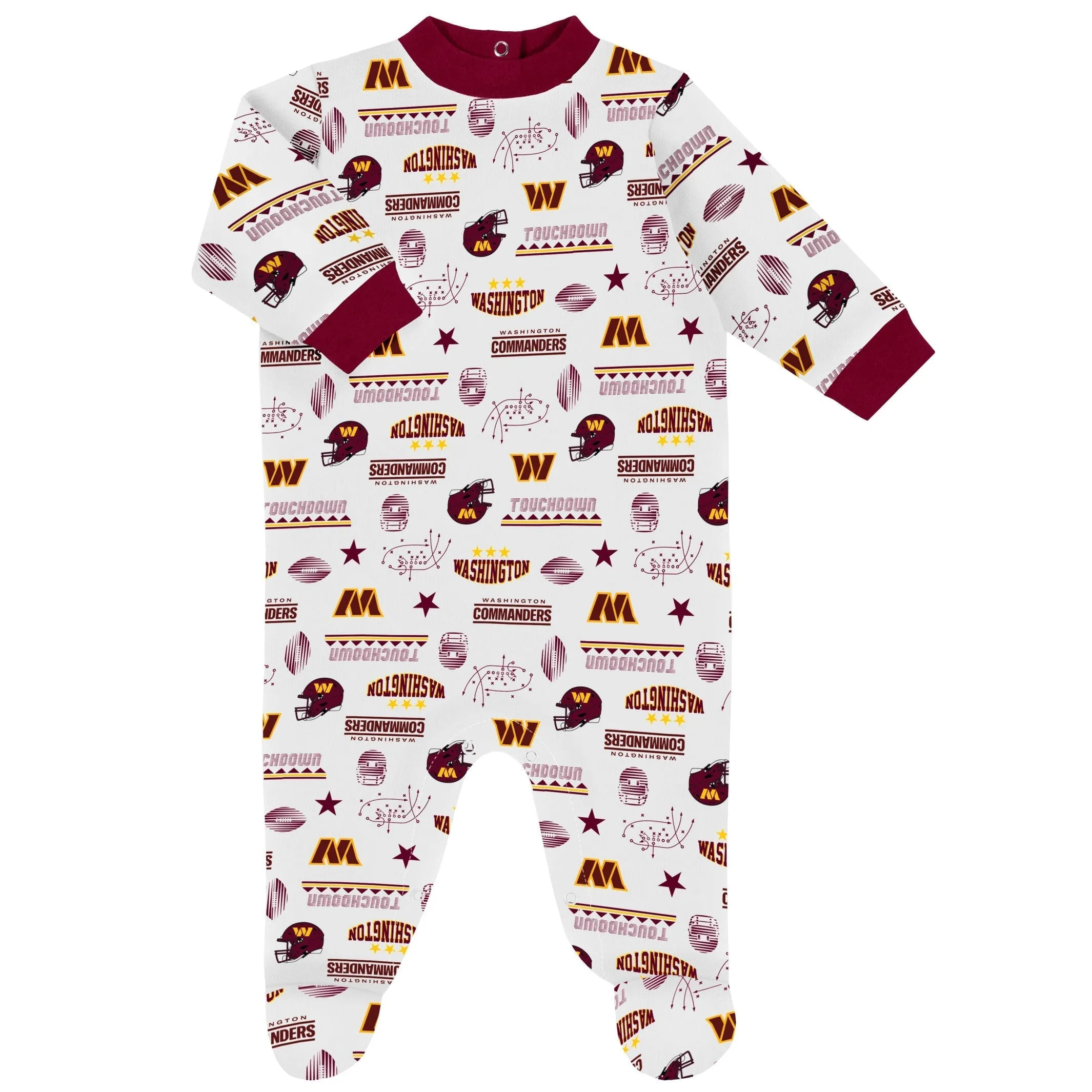 3-Piece Baby Boys Commanders Bodysuit, Sleep 'N Play & Cap Set