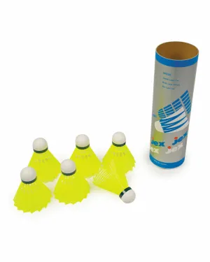 360 Athletics Tournament Shuttlecocks 6 Pk Nylon W/ Leather Covered Cork Base