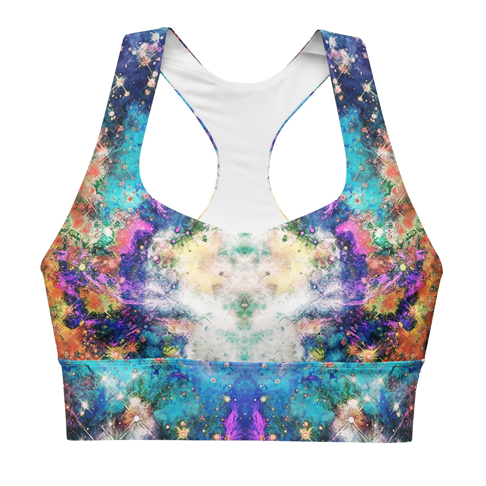 Acquiesce Apothos Psychedelic Luxury Padded Sports Bra