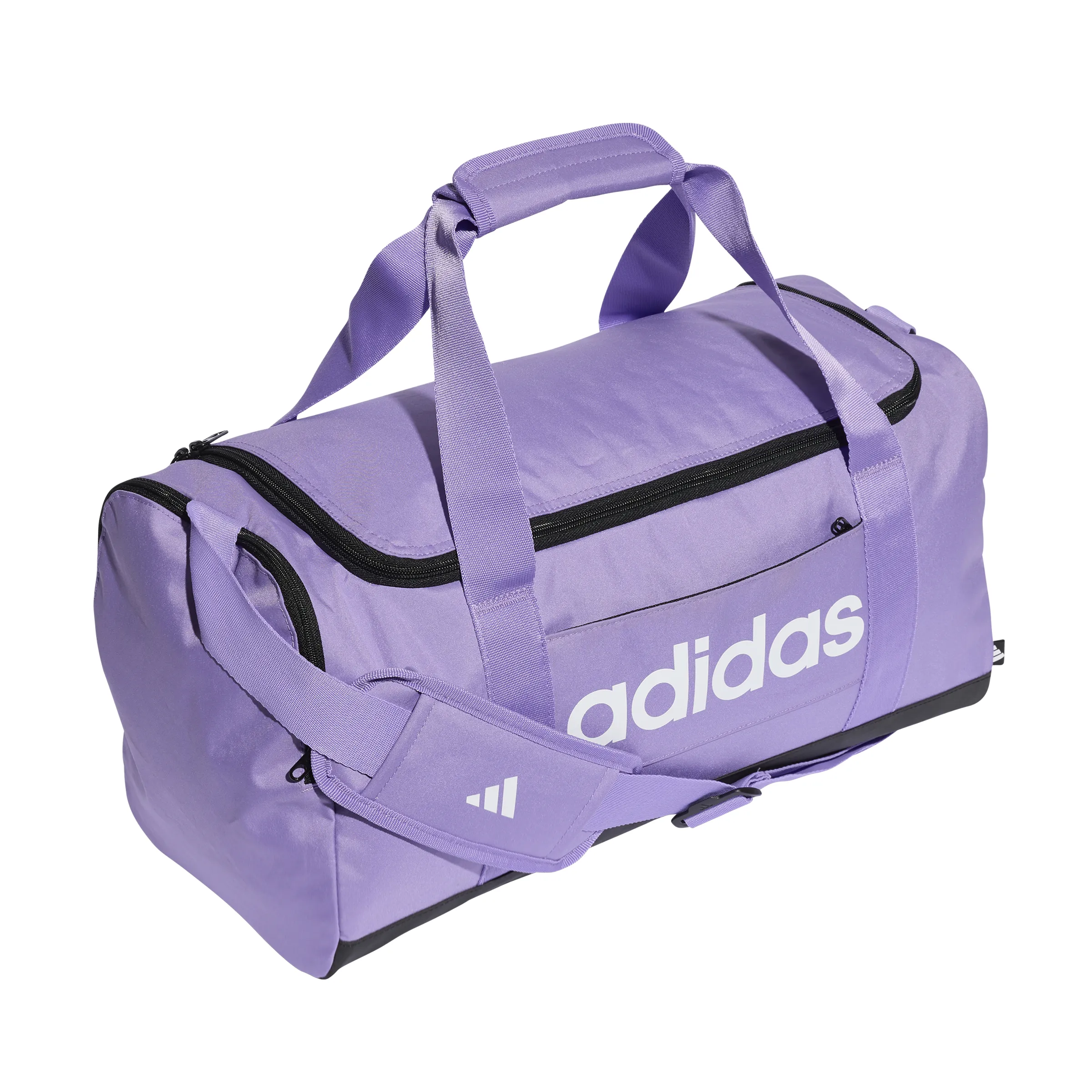 Adidas Linear Duffel Bag Small - Violet Fusion/White