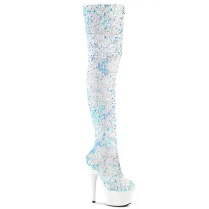 ADORE-3020 White Multi Sequins/White