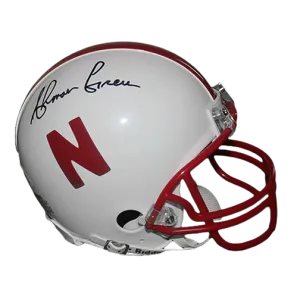 Ahman Green Autographed Nebraska Football Mini Helmet (JSA)