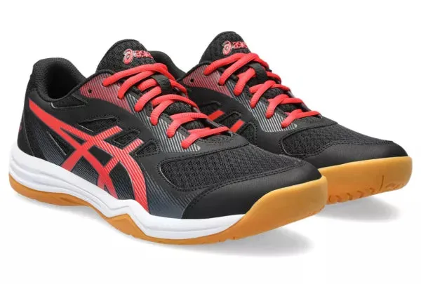 Asics Upcourt 5 Badminton Shoes - Black/Classic Red