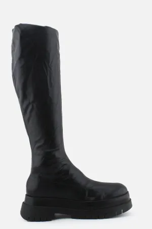 Bershka Zipper Thigh High Boots | 100% Authentic Leather