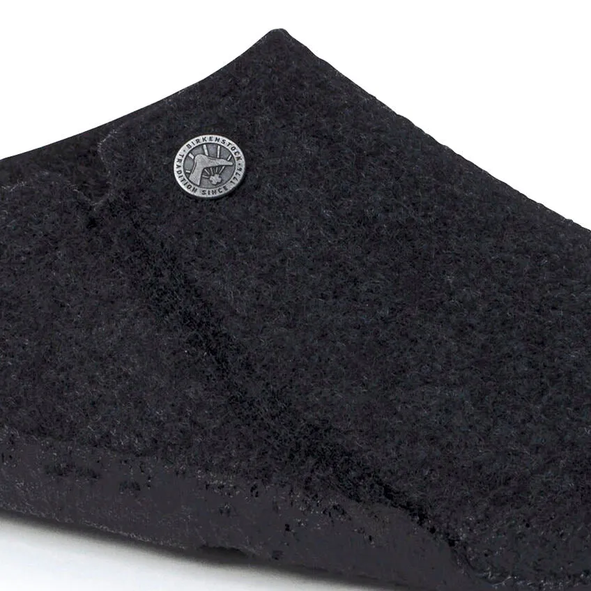 'Birkenstock' Men's Zermatt Shearling Wool Felt Slipper - Anthracite / Natural