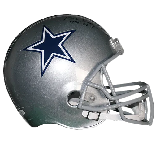 Bob Lilly Autographed Dallas Cowboys Full Size Football Helmet (JSA) HOF Inscription Included