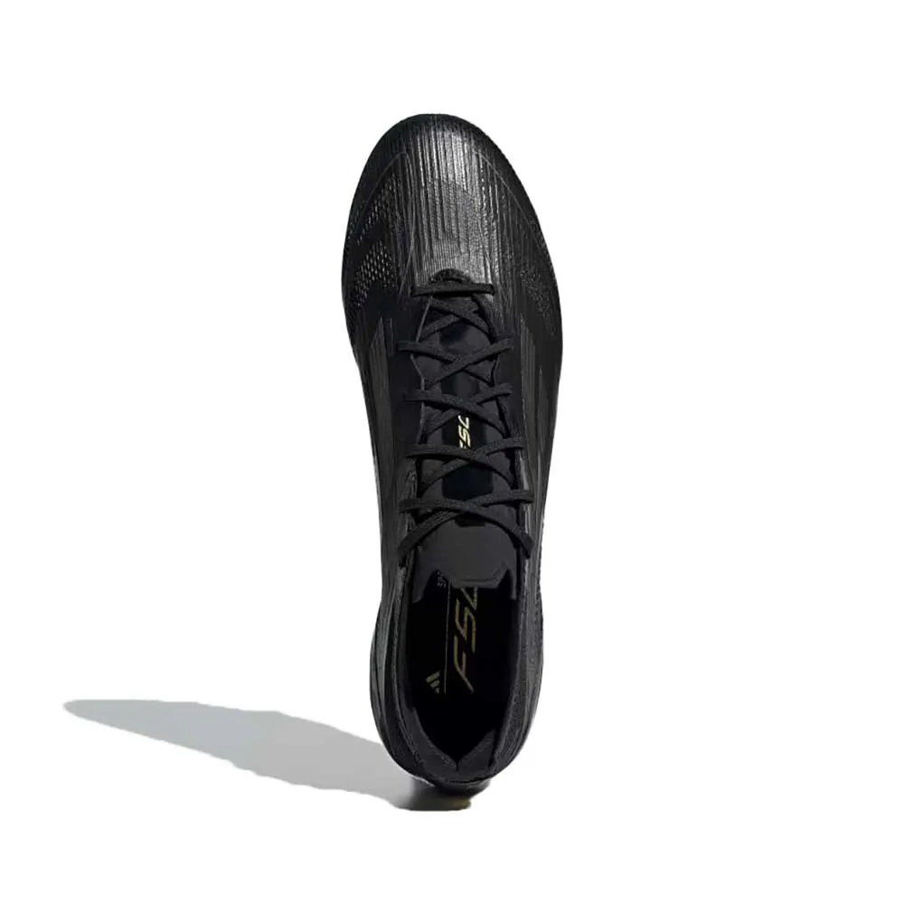 F50 Elite FG Soccer Cleat - Core Black/Iron Metallic/Gold Metallic - Regular (D)