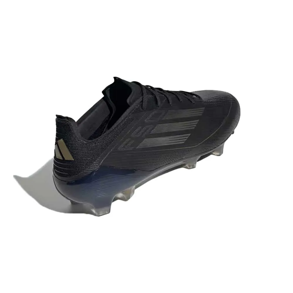 F50 Elite FG Soccer Cleat - Core Black/Iron Metallic/Gold Metallic - Regular (D)