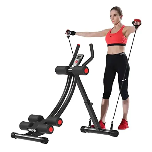 Fitlaya Fitness AB Workout Equipment Home Gym Exercise Equipment Abdominal Exercise Fitness Equipment with Resistance Bands