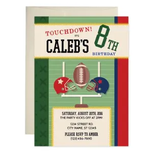 Football Birthday Invitations