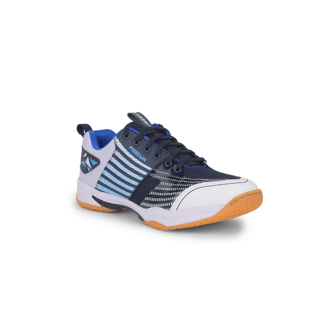 FREEDOM Sports Navy Blue Badminton & Pickleball Shoes For Men GRIPPER-02 By Liberty