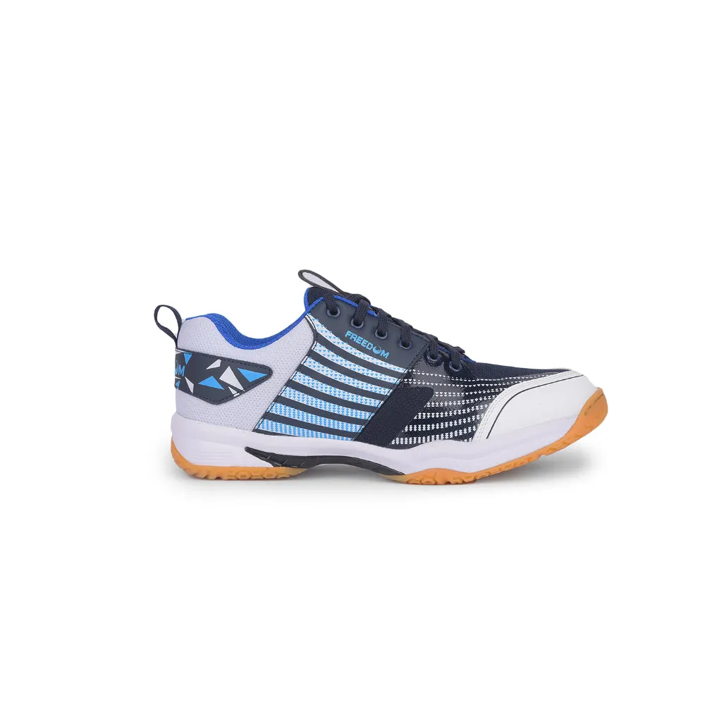 FREEDOM Sports Navy Blue Badminton & Pickleball Shoes For Men GRIPPER-02 By Liberty