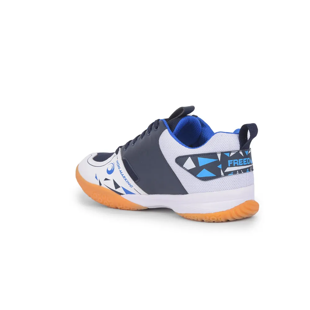 FREEDOM Sports Navy Blue Badminton & Pickleball Shoes For Men GRIPPER-02 By Liberty