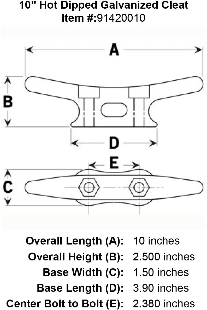 Galvanized Cleats