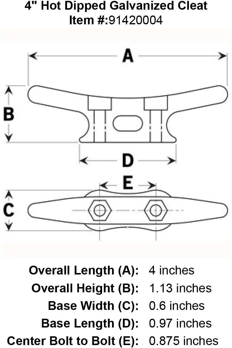 Galvanized Cleats