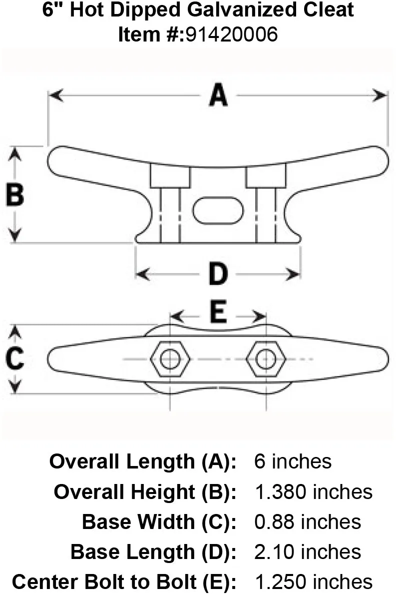 Galvanized Cleats