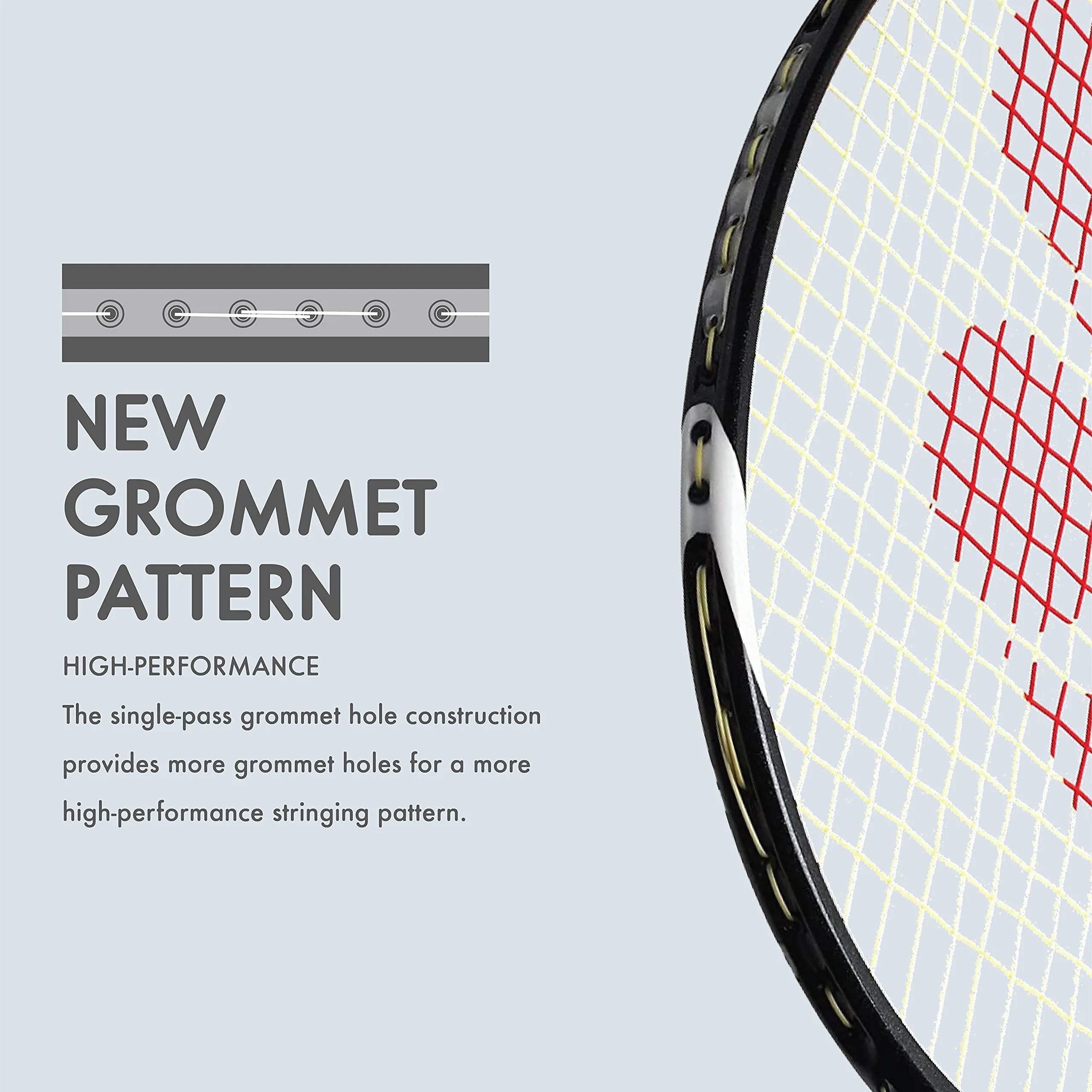 Graphite Badminton Racquet Muscle Power 29LT Black Grey (G4 | 85-89.9 grams | 30 lbs Tension |Set of 1)