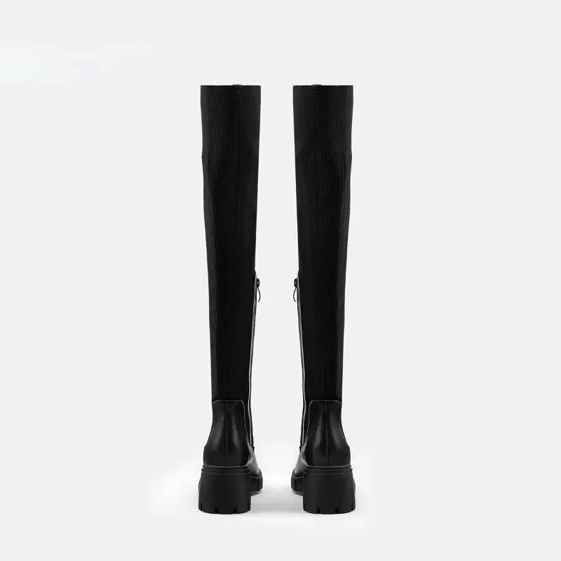 High Heel Springy Thigh Boot Women