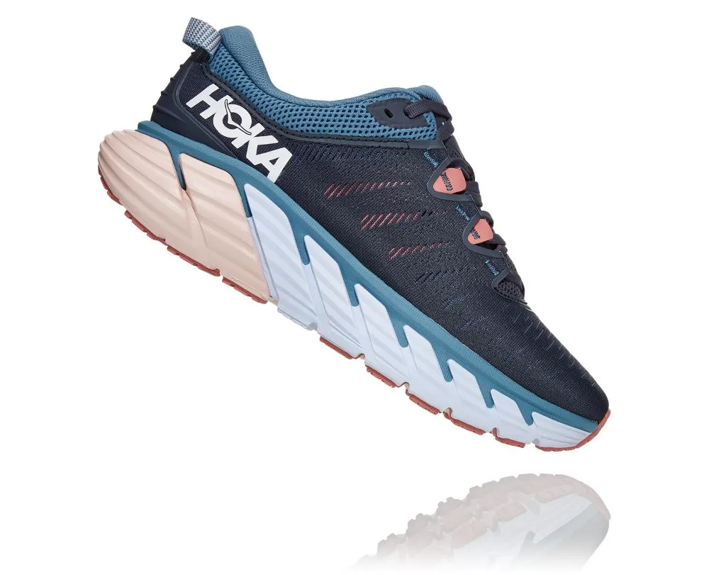 'HOKA' Women's Gaviota 3 - Ombre Blue / Rosette (Wide)