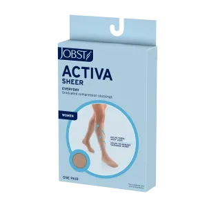 JOBST ACTIVA Sheer 15-20 mmHg Compression Socks Thigh High