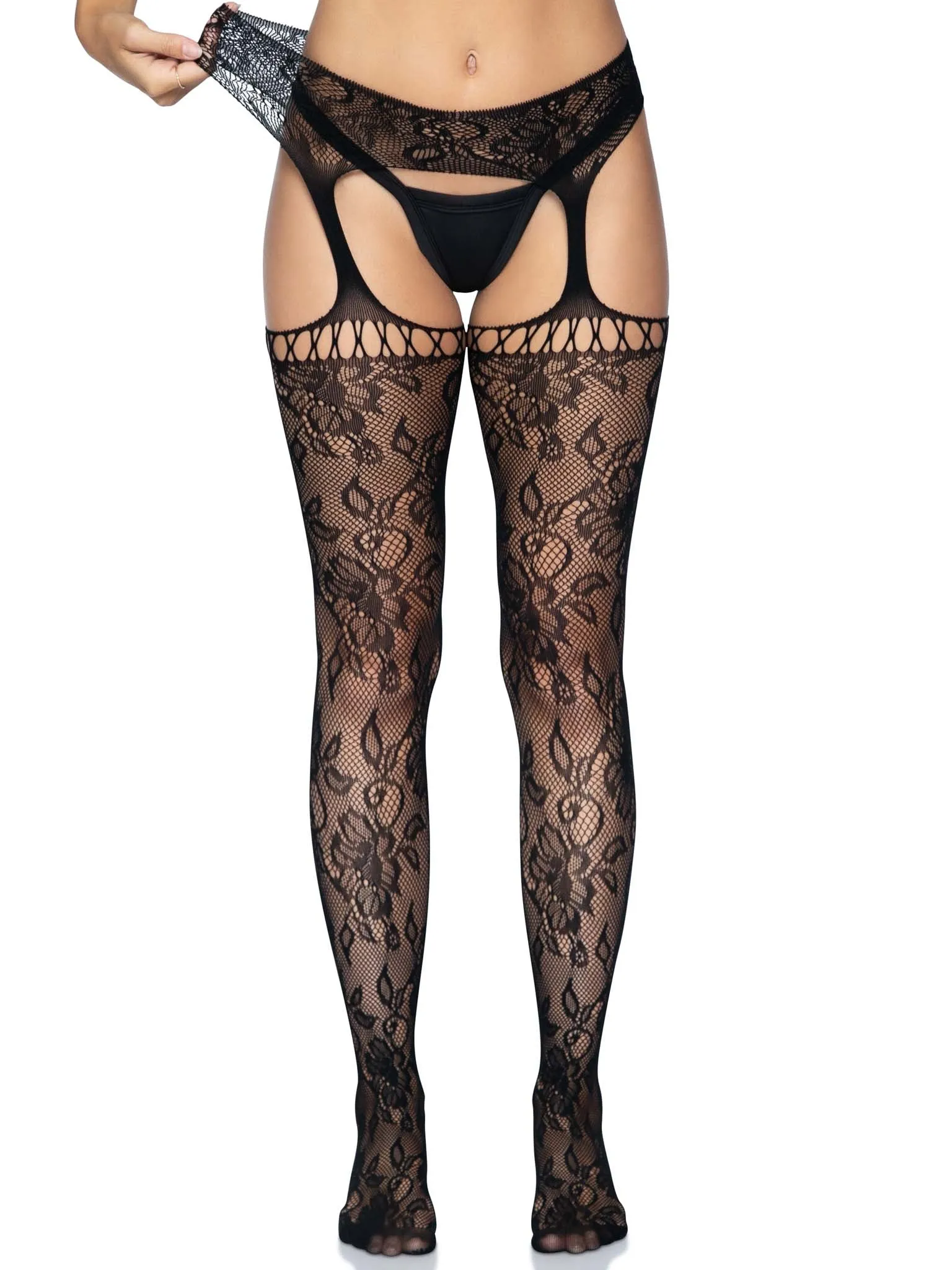 Karina Lace Garter Belt Stockings