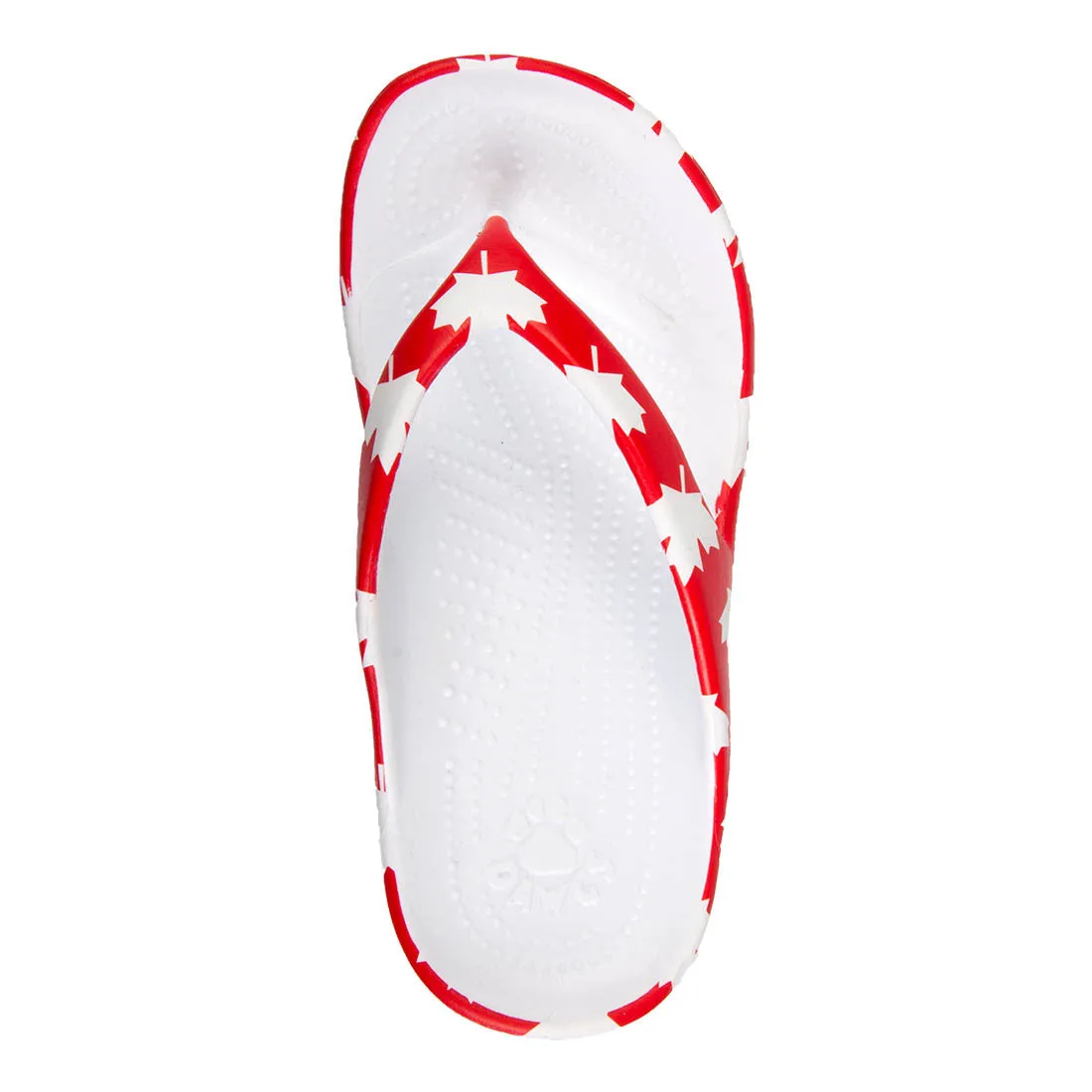 Kids' Flip Flops - Canada (Red/White)