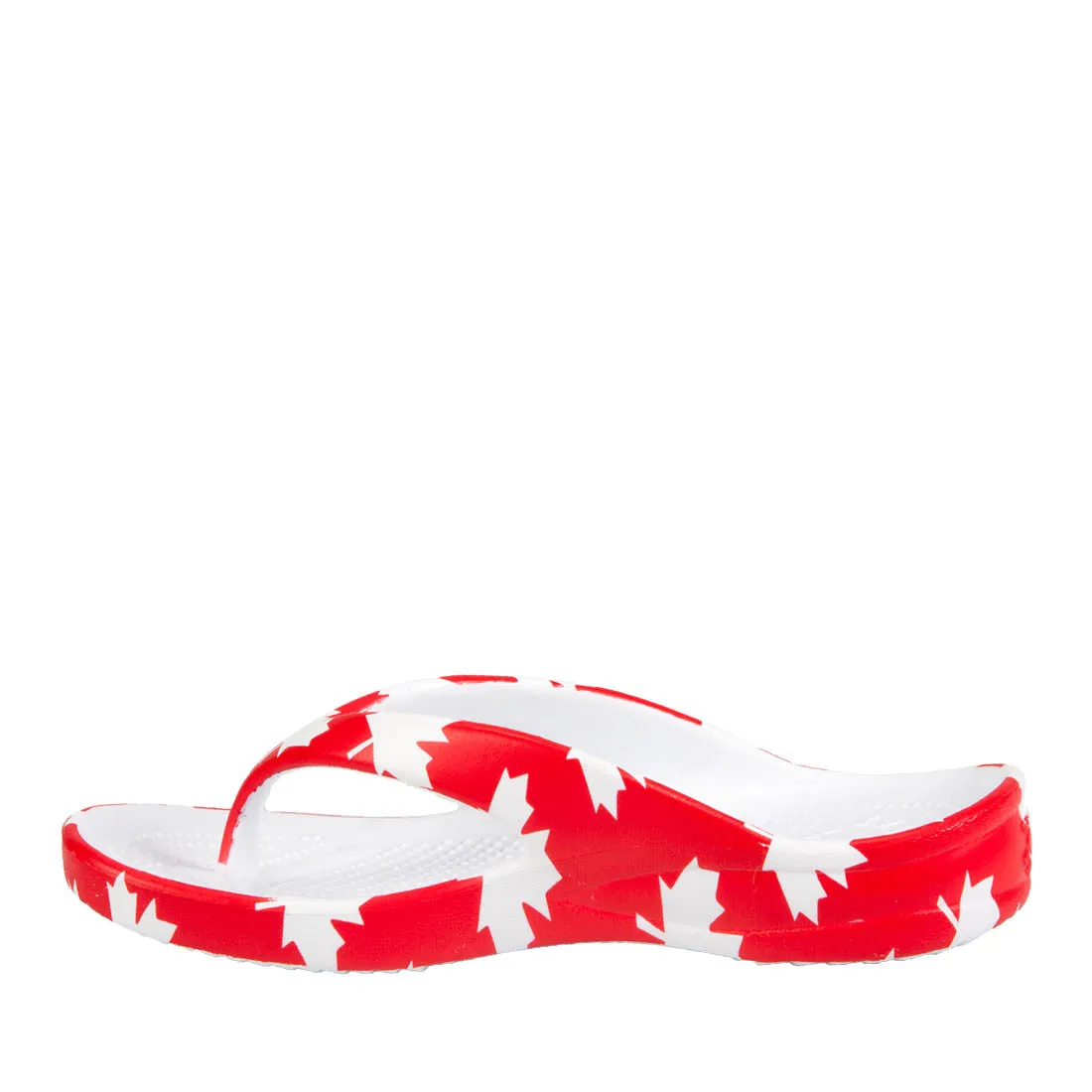 Kids' Flip Flops - Canada (Red/White)