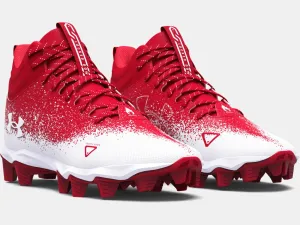 Kids' UA Spotlight Franchise RM 2.0 Jr. Football Cleat - Red/White