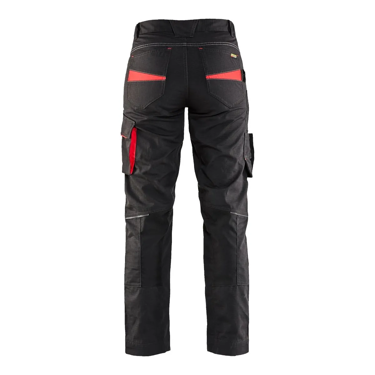 Ladies&#x20;Service&#x20;Trousers&#x20;With&#x20;Stretch&#x20;7195&#x20;Zwart&#x2F;High&#x20;Vis&#x20;Geel&#x20;-&#x20;Bl&#xE5;kl&#xE4;der