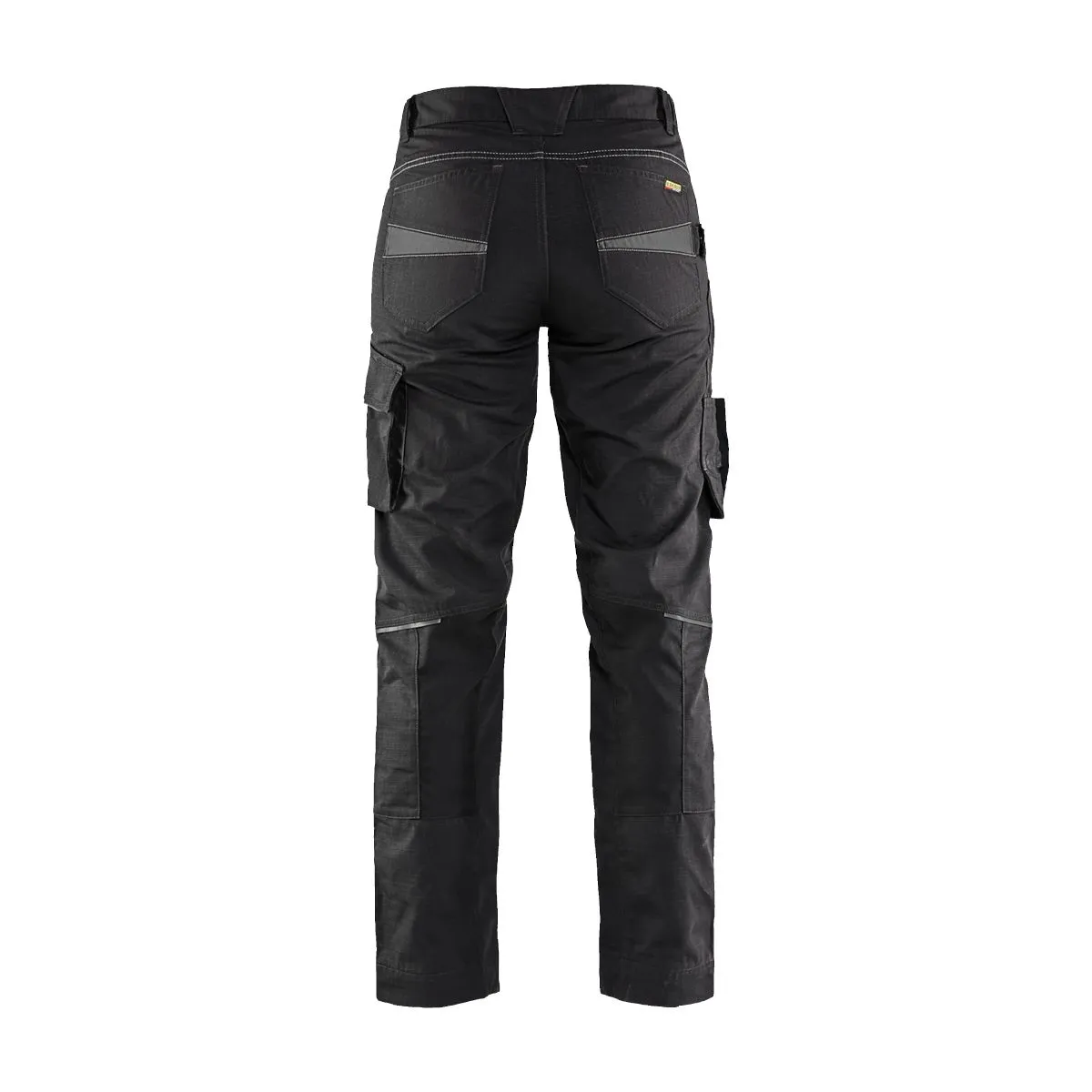 Ladies&#x20;Service&#x20;Trousers&#x20;With&#x20;Stretch&#x20;7195&#x20;Zwart&#x2F;High&#x20;Vis&#x20;Geel&#x20;-&#x20;Bl&#xE5;kl&#xE4;der