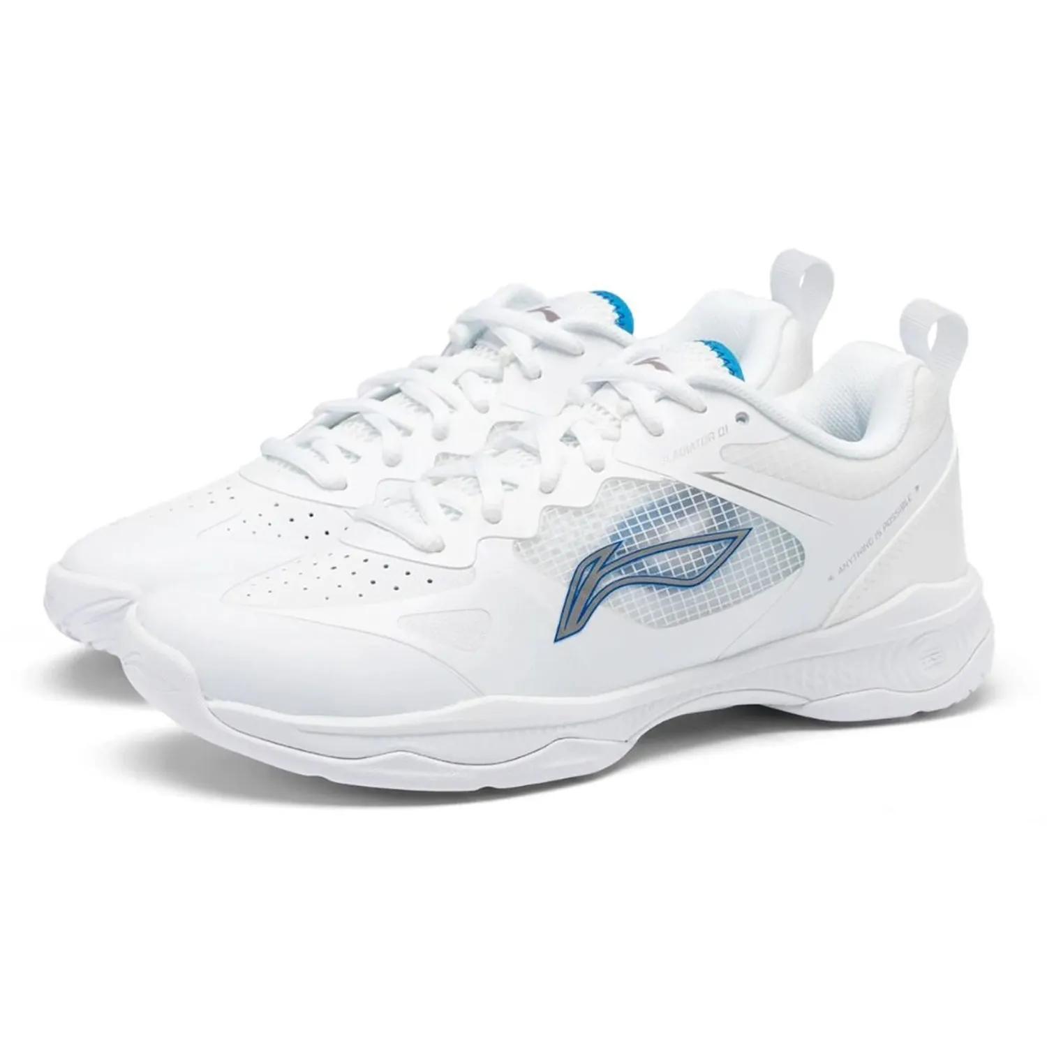 Li Ning Gladiator Professional All-Round Badminton Shoe, Standard White