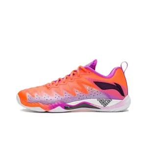 Li Ning Gyrfalcon V Competition Badminton Shoes - Orange/Purple