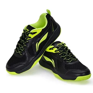 Li-Ning Ultra III Non-Marking Cushion Badminton Shoe (Black/Lime)