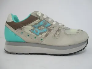 Lotto scarpa sneakers da donna Tokyo Wedge R7080 noce-menta