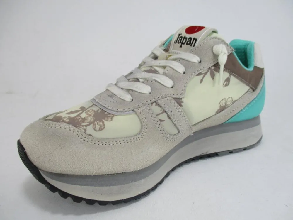 Lotto scarpa sneakers da donna Tokyo Wedge R7080 noce-menta