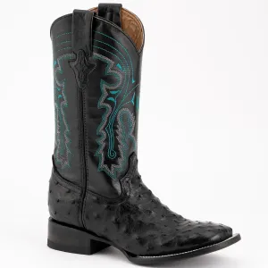 Men's Ferrini Colt Full Quill Ostrich Square Toe Boot 1019304