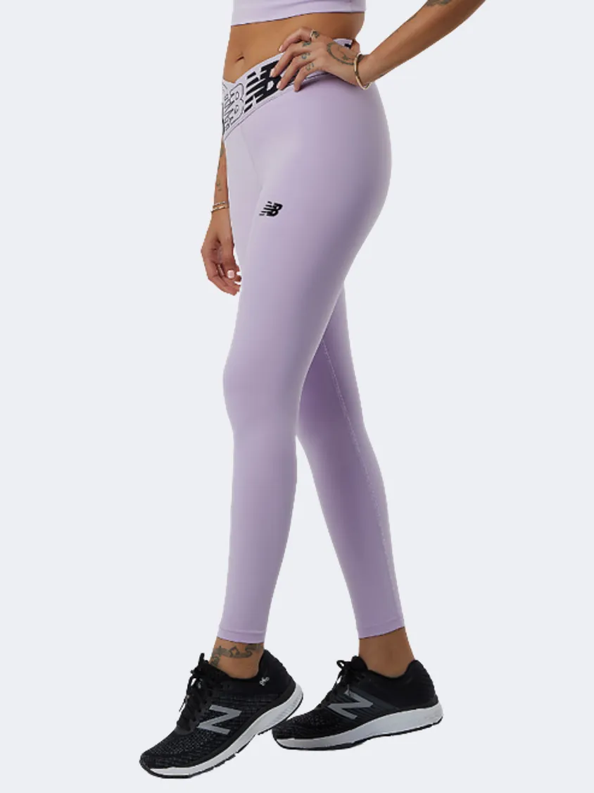 New Balance Relentless Crossover High Rise 7/8 Women Training Tight Lilac