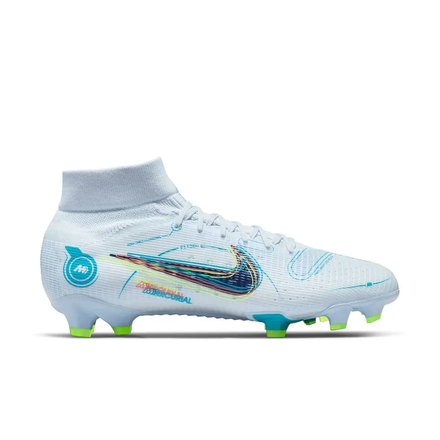 Nike Mercurial Superfly 8 Pro FG-FOOTBALL GREY/DK MARINA BLUE