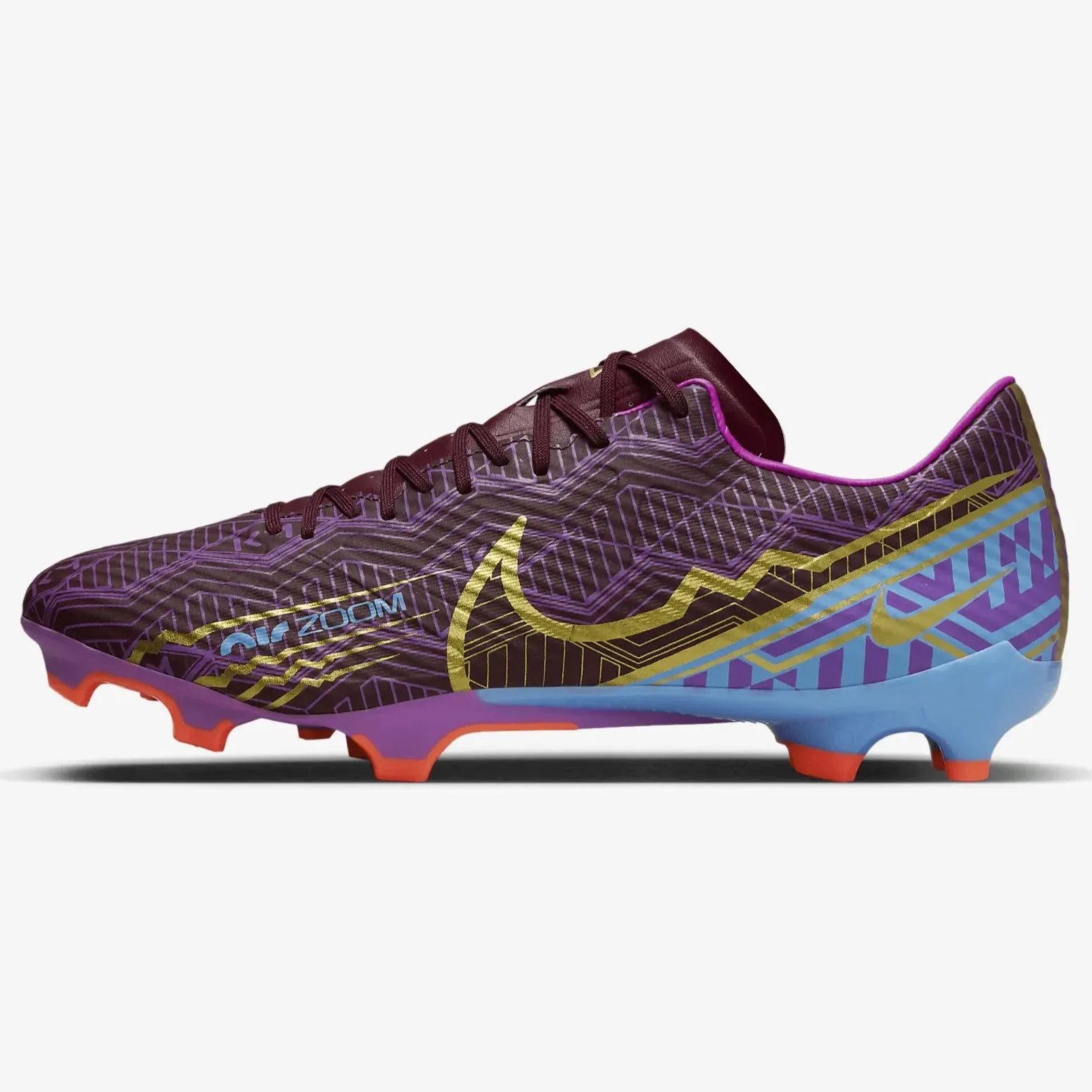 Nike Zoom Vapor 15 Academy KM FG-MG - Dark Beetroot-Gold