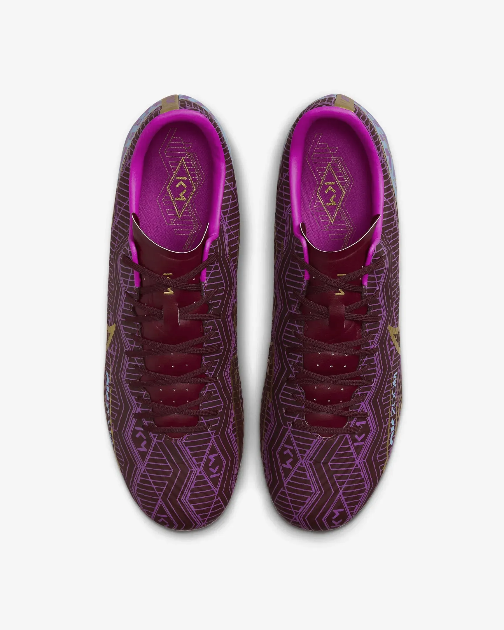 Nike Zoom Vapor 15 Academy KM FG-MG - Dark Beetroot-Gold