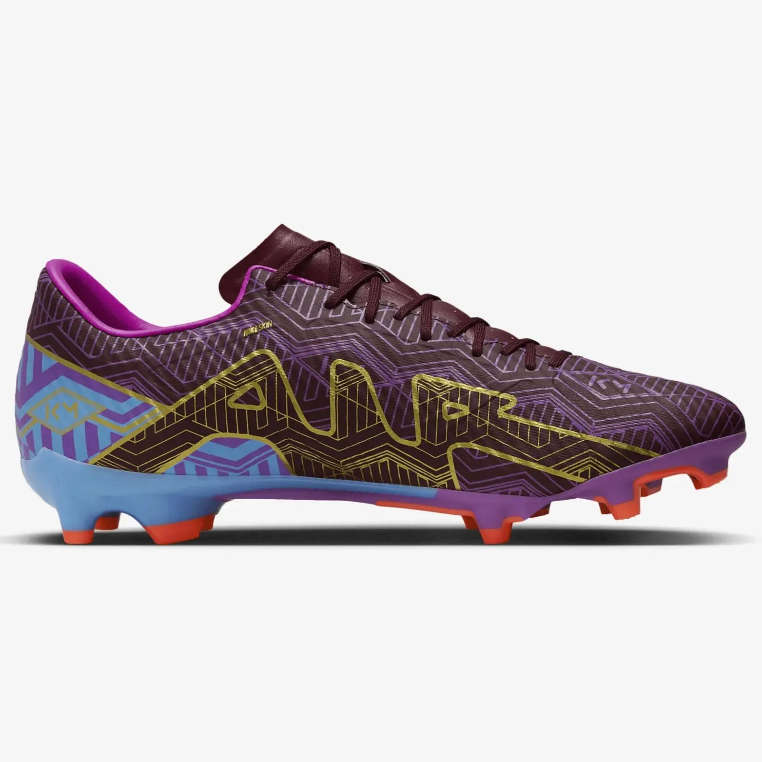 Nike Zoom Vapor 15 Academy KM FG-MG - Dark Beetroot-Gold