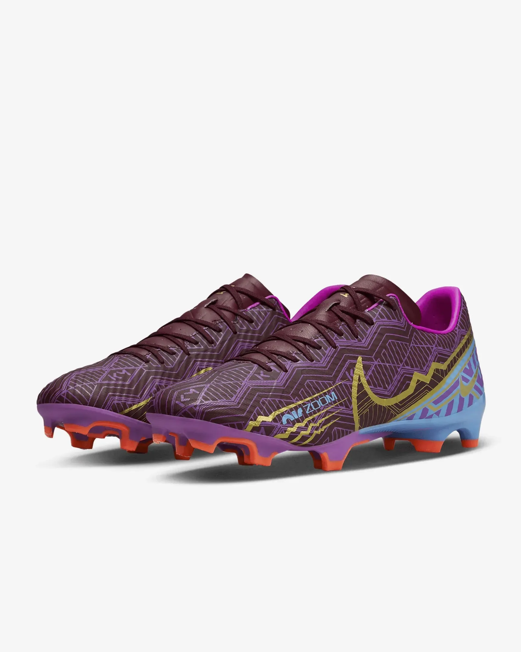 Nike Zoom Vapor 15 Academy KM FG-MG - Dark Beetroot-Gold