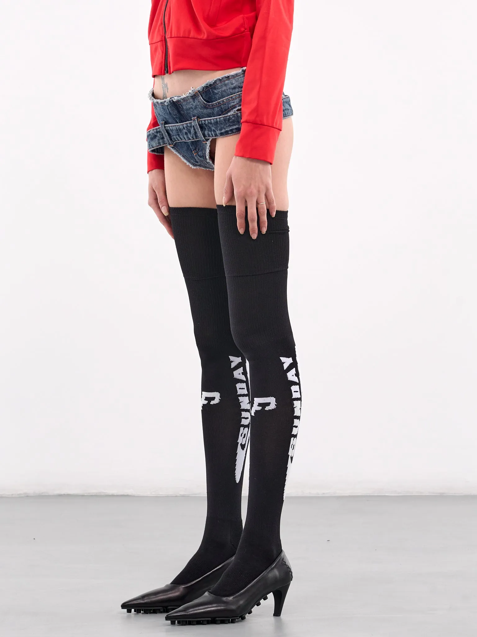 Overknee Football Socks (PT06AC09USB-BLACK)