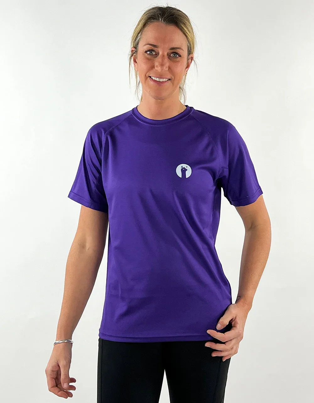 Purple Active Llama T-Shirt