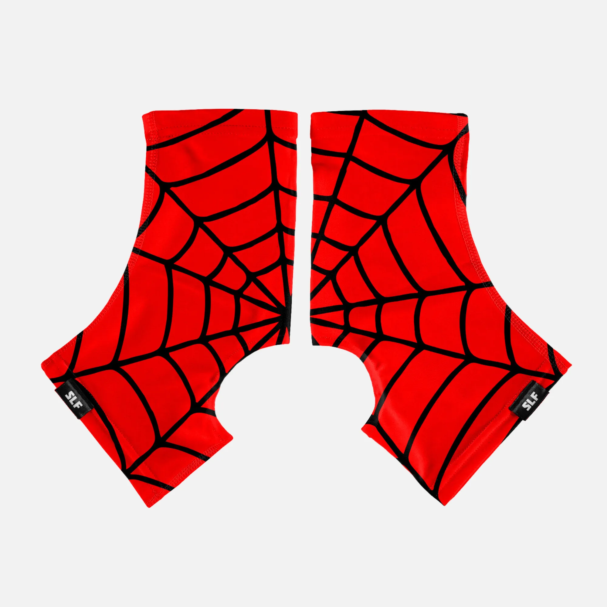 Red Web Pattern Kids Spats / Cleat Covers