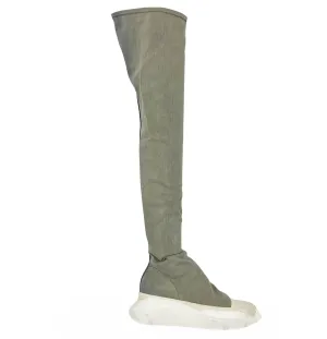 Rick Owens DRKSHDW Stocking Boots in Mineral Pearl Degrade/Milk